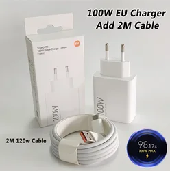 Original Xiaomi 100W Hyper Fast Charging Type - C Charger - EU with 2m 6A cable