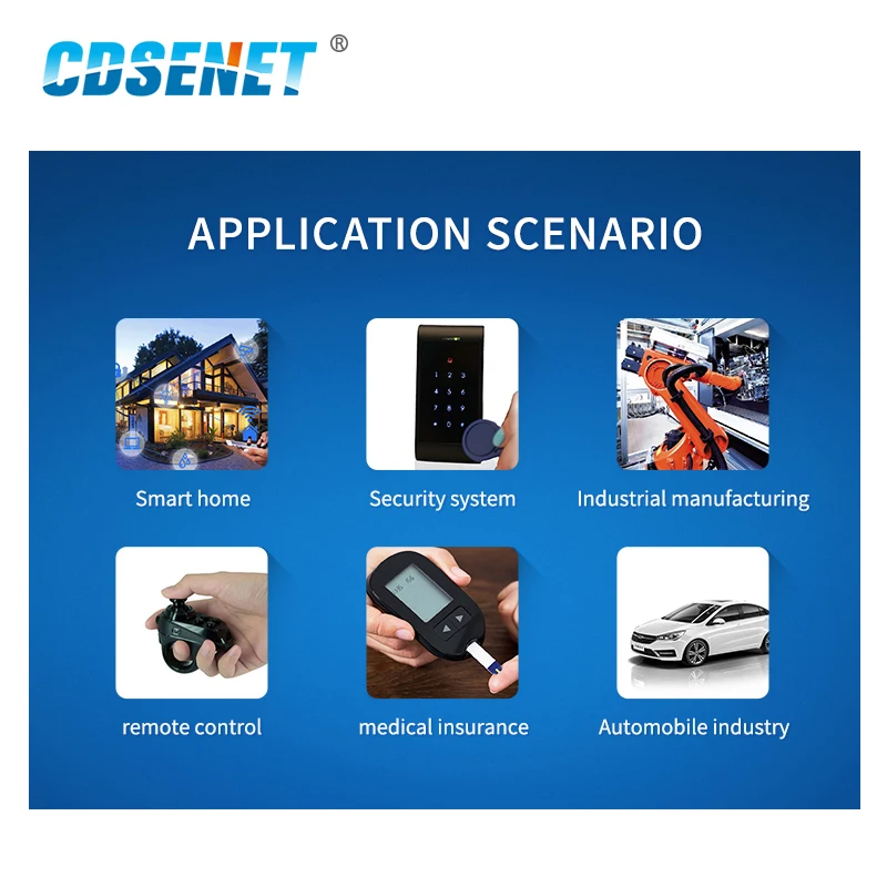 BLE4.2 BLE5.0 nRF52840 2.4GHz RF Module 250m USB I/O Interface CDSENET E104-BT5040U PCB Antenna Wireless Transceiver Receiver