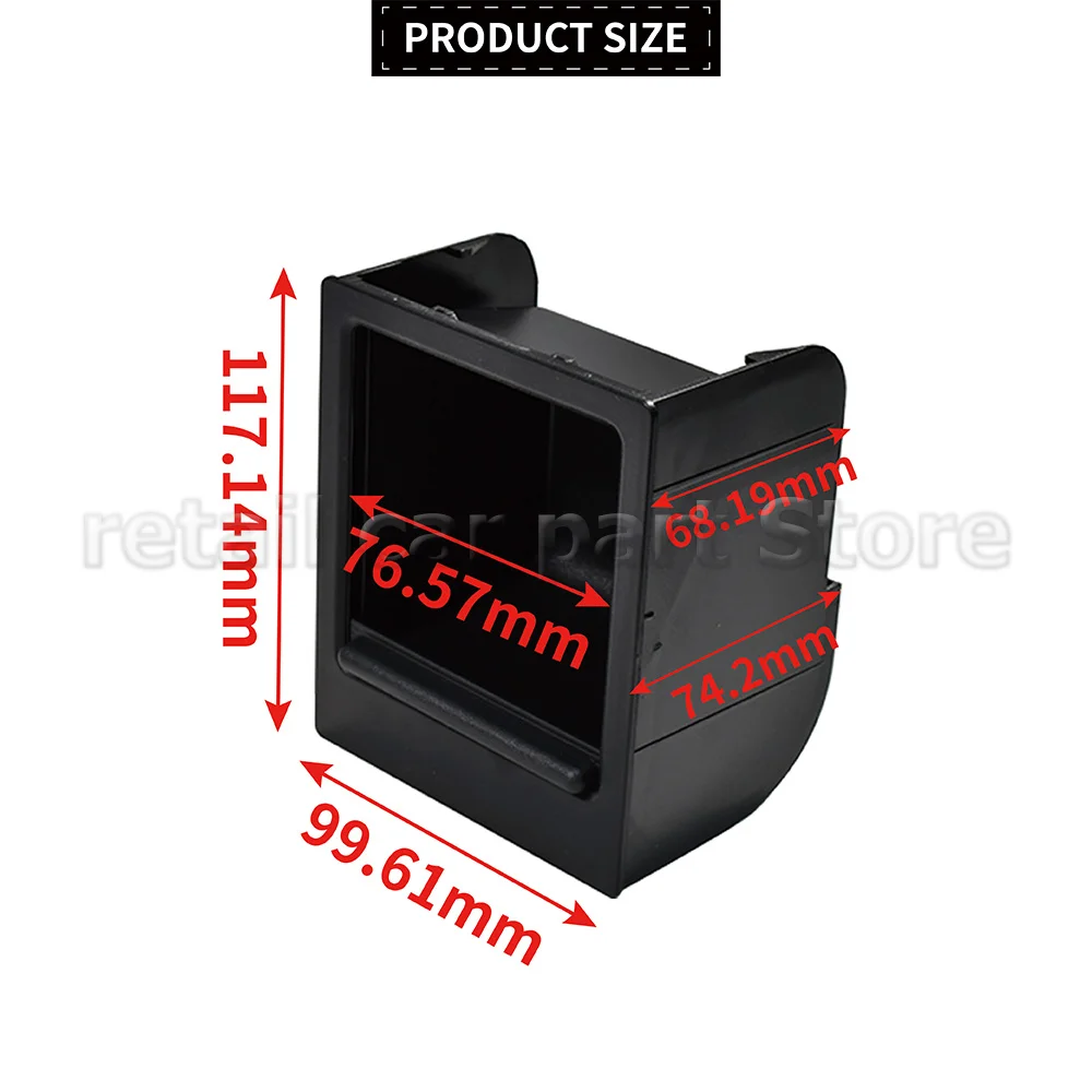 Porte-gobelet Arrière Pour BMW E39 (1996-2003) - Noir - Remplacement OEM 51168184520 - Compatible 525i, 530i, 540i, M5 - 5