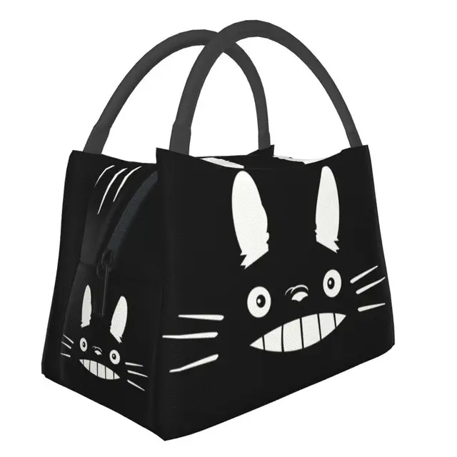 Manga My Neighbour Totoro Hayao Miyazaki Insulated Lunch Bags for Studio Ghibli Cooler Thermal Lunch Box Office Picnic Travel