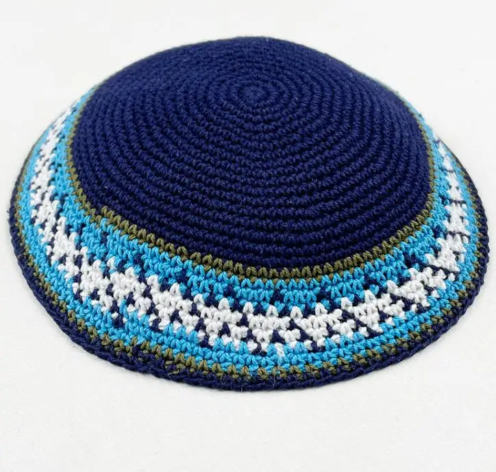 Kipa Jerusalem Small Hat Kippa Men Kippot Judaism Israel Tradition Wave