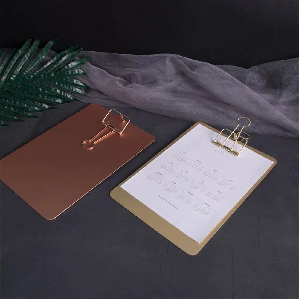 

Book Clips Office Supplies Document Holder Menu Bill Folder Writing Pad File Folders A5 Metal Clipboard A5 Size Clipboard