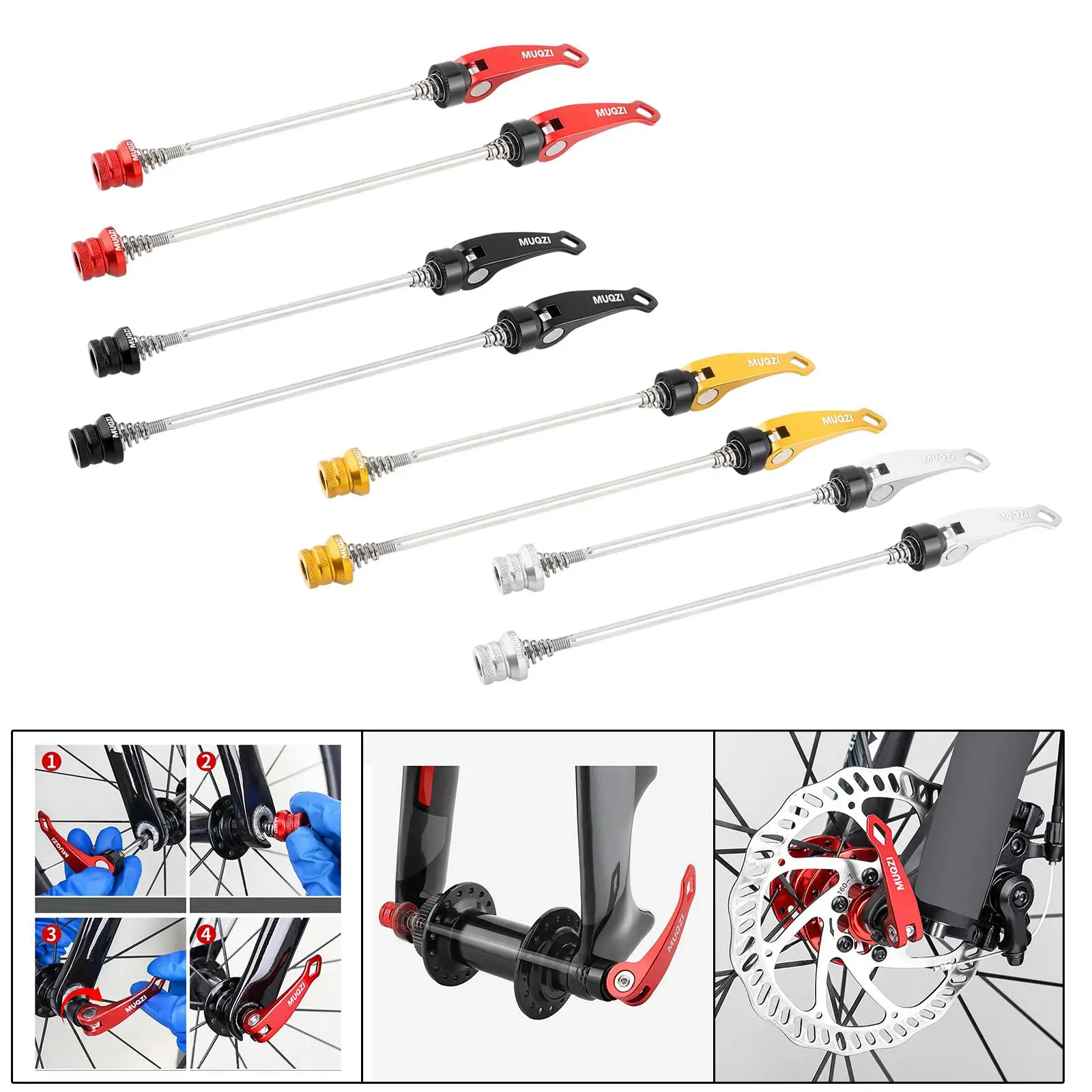 Mountain Bike Skewer Set Bicycle Axle for BMX Road Bike Bicycle Accessories