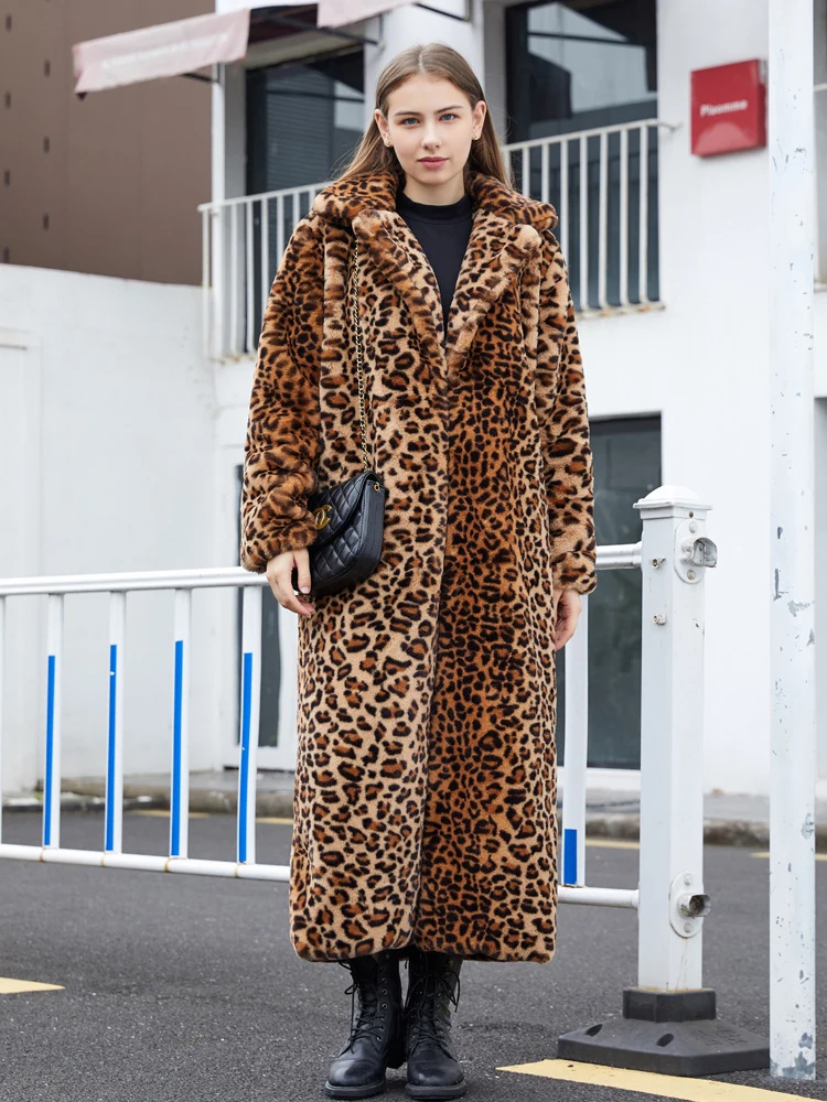 Leopard Pattern Faux Fur Coat | Jackets Leopard Faux Fur Coat - High Leopard  Print - Aliexpress