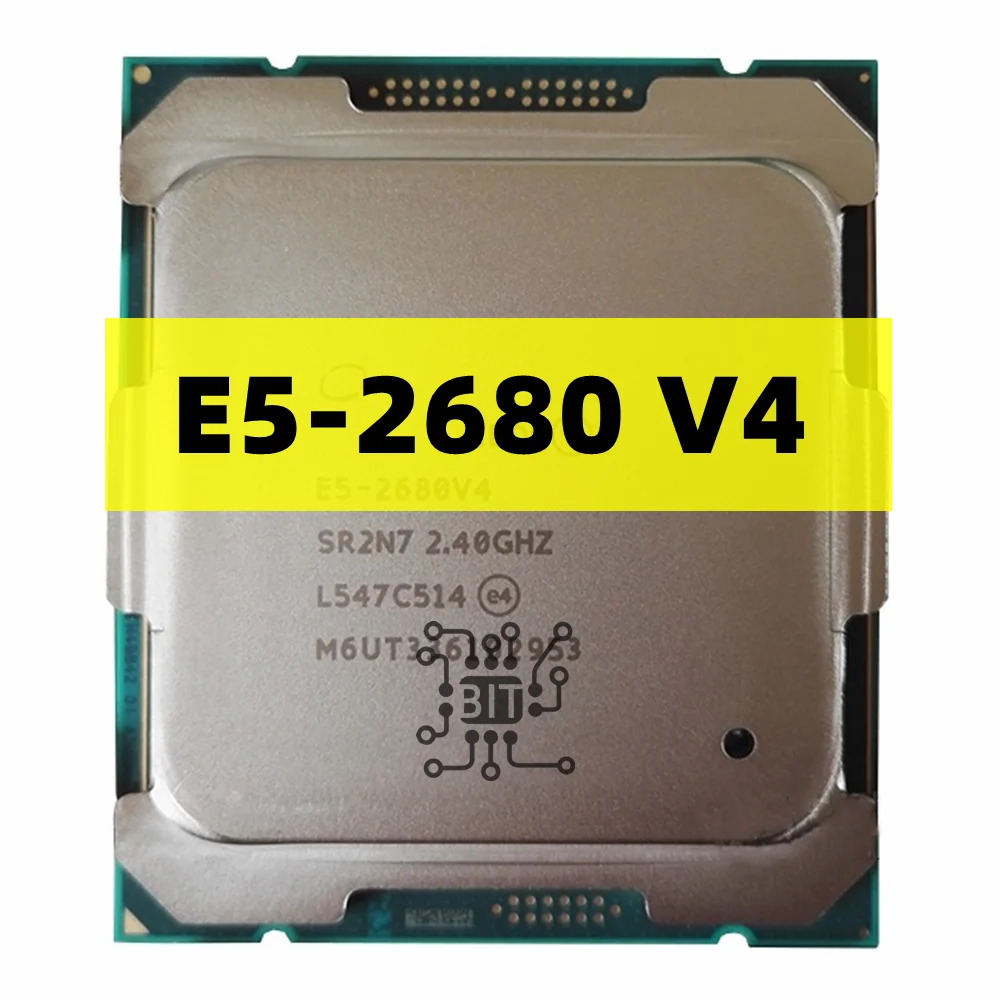 Original E5 2680v4 Cpu Processor Xeon E5-2680v4 Cpu 2.40ghz 14-core 35m ...