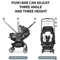 Poussette bébé 3 en 1 avec couffin, poussette de poche pliable bidirectionnelle, marcheur pour bébé, vente en gros 6