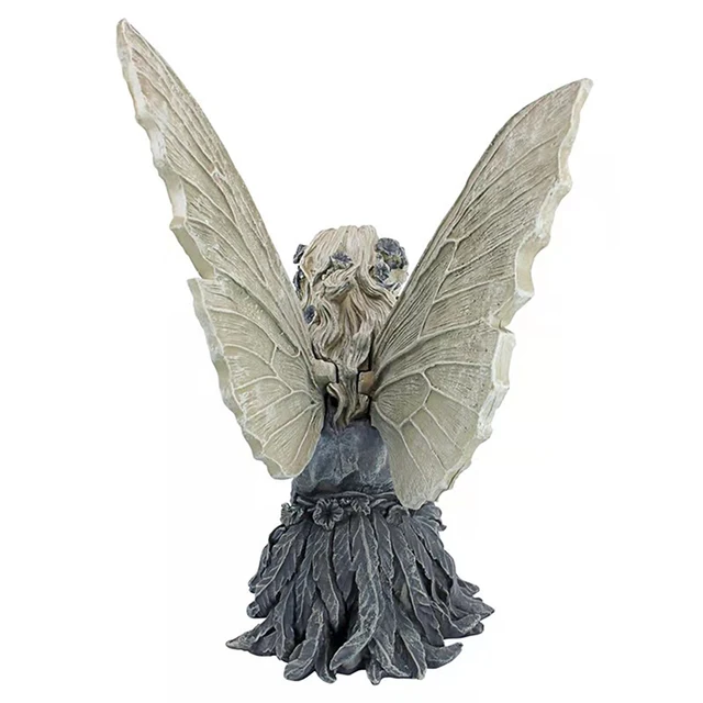 Estatua de Hada de resina, decoración de jardín, Ángel, niña, joyería artesanal - Imagen 2