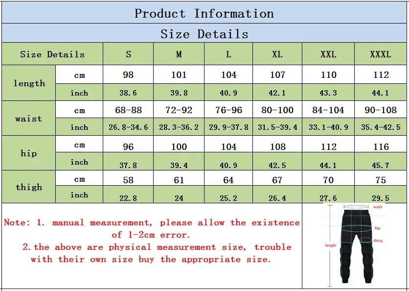 Description Picture 2 of itemCUSTOM Pants Mens Joggers Hip Hop Streetwear Track Pants Fitness Trousers Long Pants Autumn Winter Sweatpants DIY