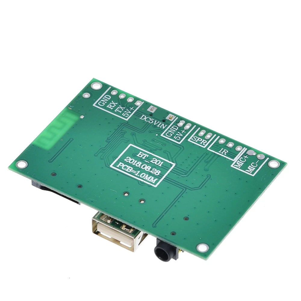 1/3 Stück BT201 Dual-Mode Bluetooth-5.0 Verlustfreies Audio-Leistungsverstärker-Board-Modul mit TF-Karten- und USB-Stick-Unterstützung, BLE SPP Serieller Port Modul – Detail 6