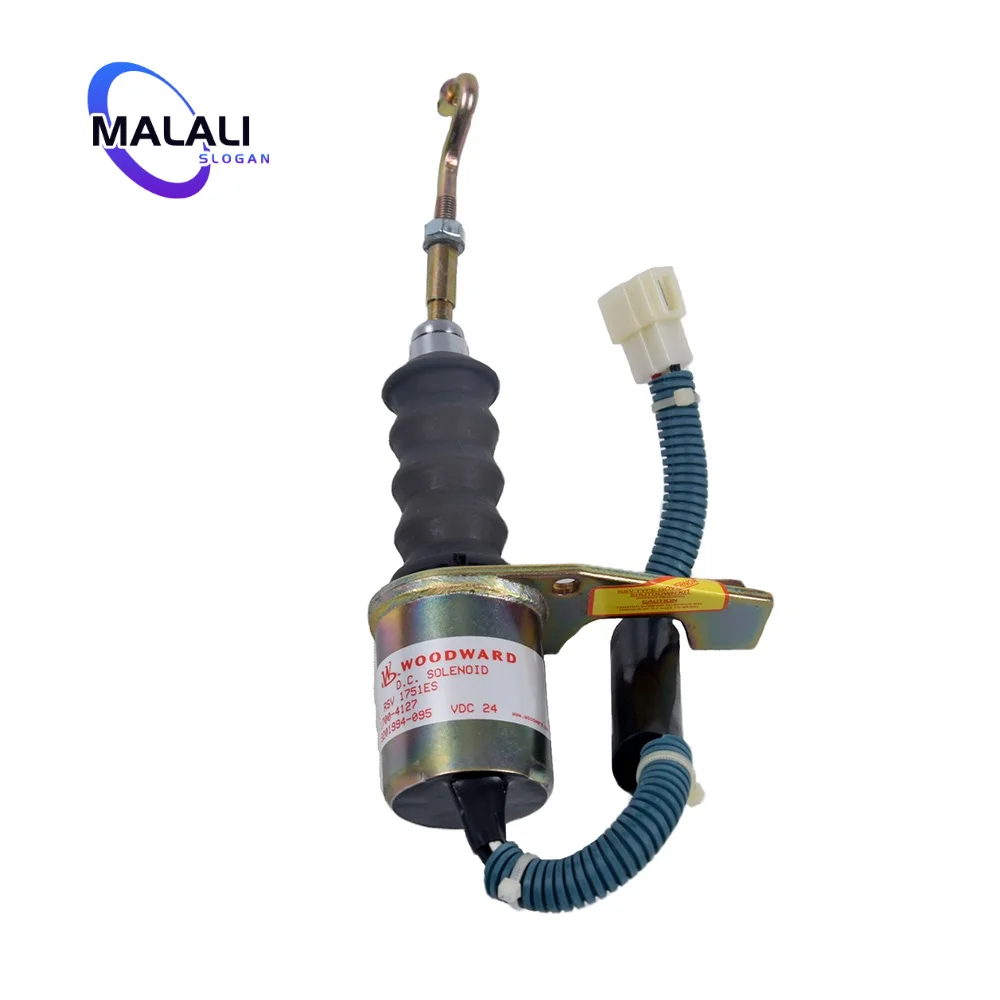 

W00DWARD 1751ES Solenoid Valve for Excavator Parts 1700-4127 RSV 1751ES Flameout Solenoid Switch Parking Oil Cutoff Switch 24V