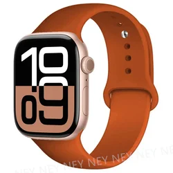 Premium Silicone Sport Watch Band - Versatile Waterproof Strap for 38mm-40mm-41mm M-L (13 Orange)