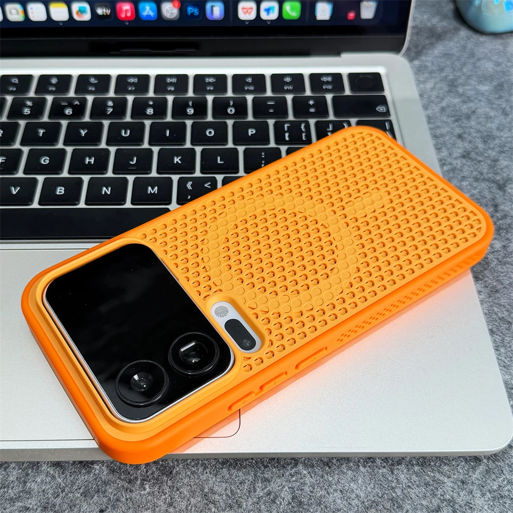 Magnetic Honeycomb Cooling Wireless Charging Breathable Shockproof Case