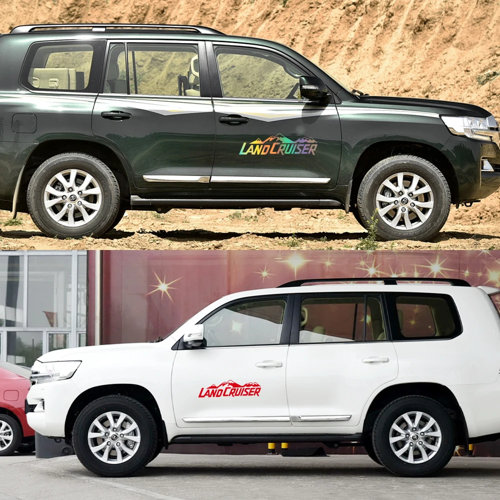 Car Side Stickers Auto Vinyl Decal Accessories For Toyota Land