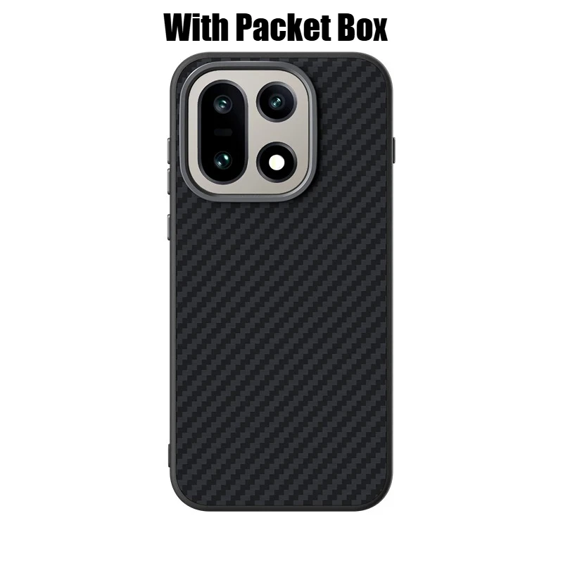 Premium Kevlar Carbon Fiber Pattern Protective Case with Magnetic Wireless Charging Capability