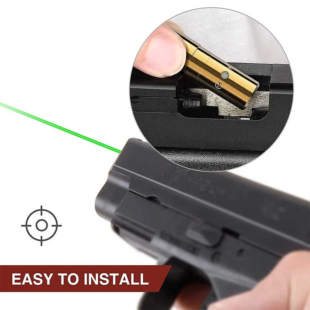 Red Dot Laser Brass Boresighter CAL 9mm/.223/5.56/308/7.62/.45/30-06 Cartridge Boresight for Rifle Scope Hunting Gun Accessories,red dot laser sight,laser bore sight,laser sight