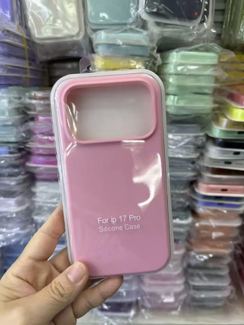 Candy Color Liquid Silicone Anti-Fall Case with Protective Packet Box