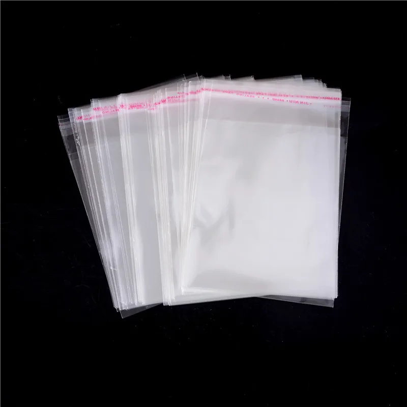 

100Pcs OPP Clear Plastic Self Adhesive Bag Self Sealing Jewelry Accessories Candy Packing Resealable Gift Cookie Packaging Bag