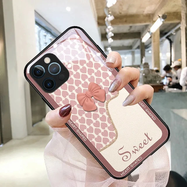 Fashion Square Leather Phone Case For iPhone 13 12 Mini 11 Pro Max XS MAX  XR Luxury Cover For iPhone 6 7 8 Plus SE 2020 Cases