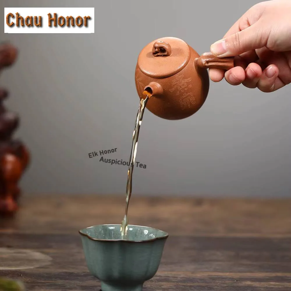 110ml High-grade Yixing Purple Clay Teapot Handmade Side Handle Tang Yu Tea Pot Classic Beauty Kettle Chinese Zisha Teaware Gift
