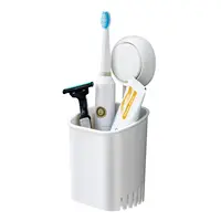 TAILI 1pcs Toothbrush Holder Suction Cup Wall Mounted Drill-Free for Bathroom Shower Electric Toothbrush Toothpaste Razor Holder 1