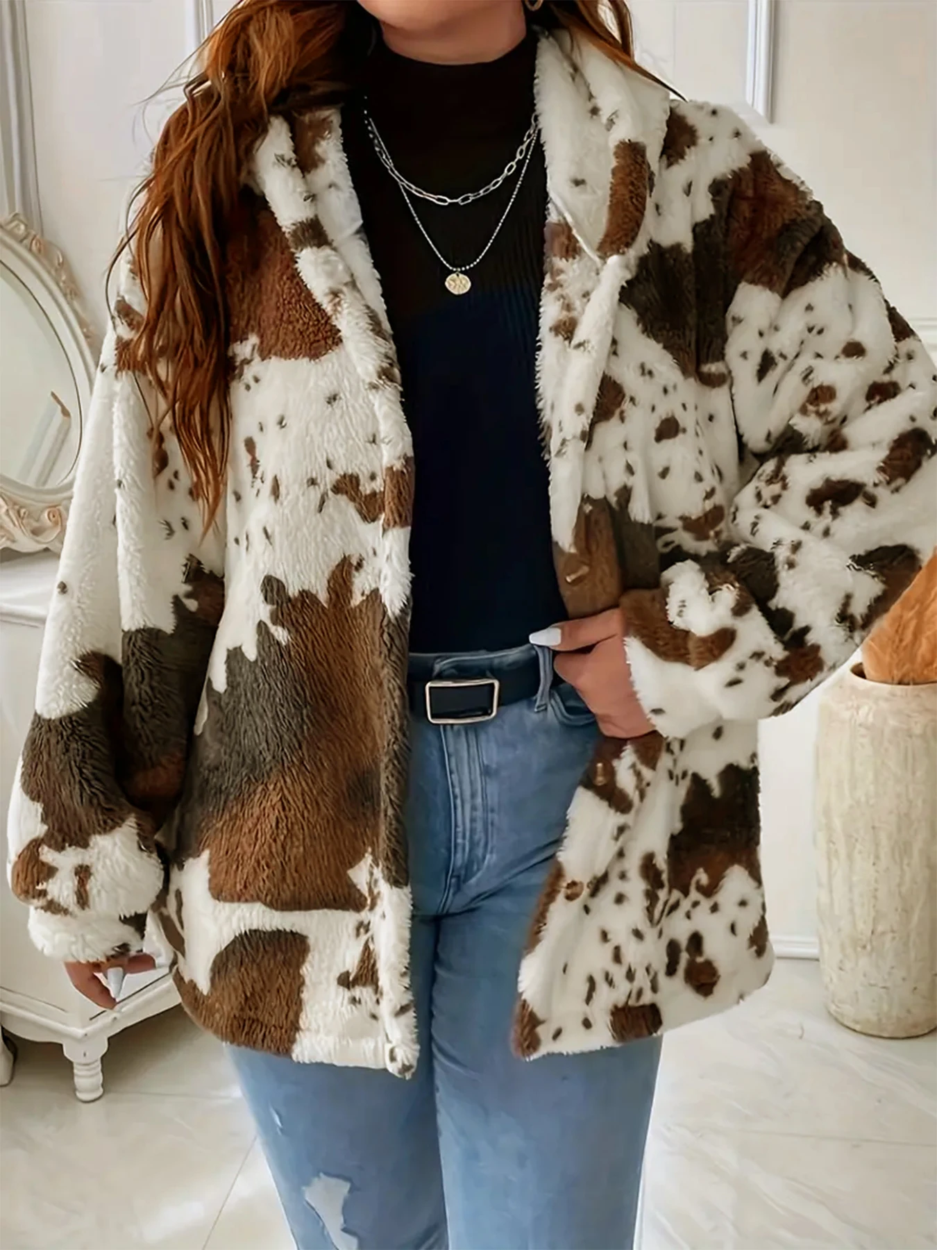 Casaco Feminino Cow Print
