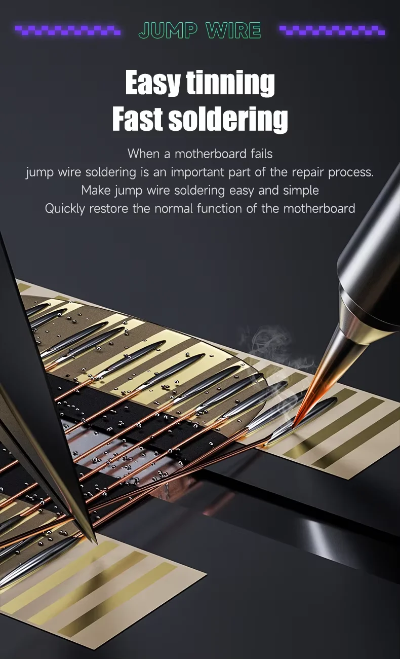 메카닉 FX-9 실버 플라잉 와이어 200mm - 휴대폰 수리용 플라잉 와이어 수리 도구