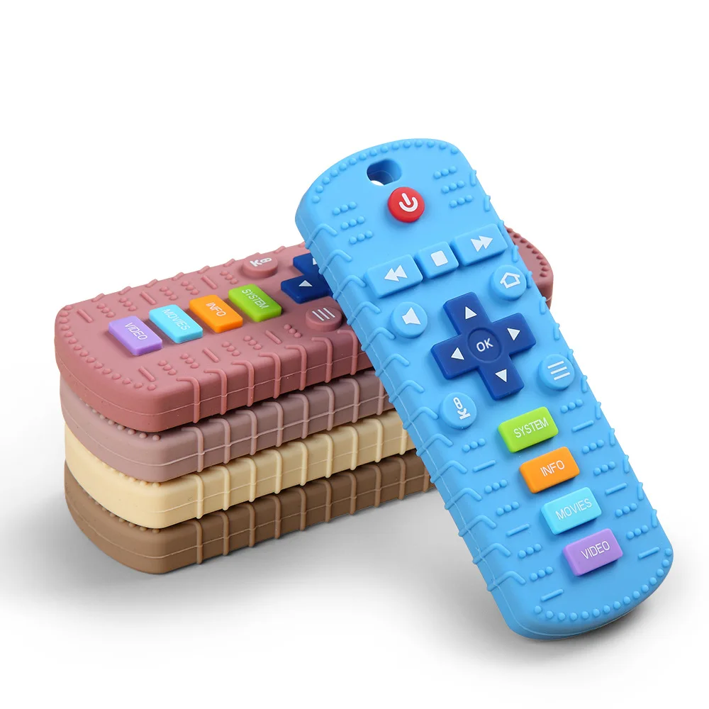 Description Picture 5 of itemChildren's Silicone Remote Control Teether Baby Oral Appetite Period Soothing Remote Control Teething Bite Gum Anti-Eating Toys
