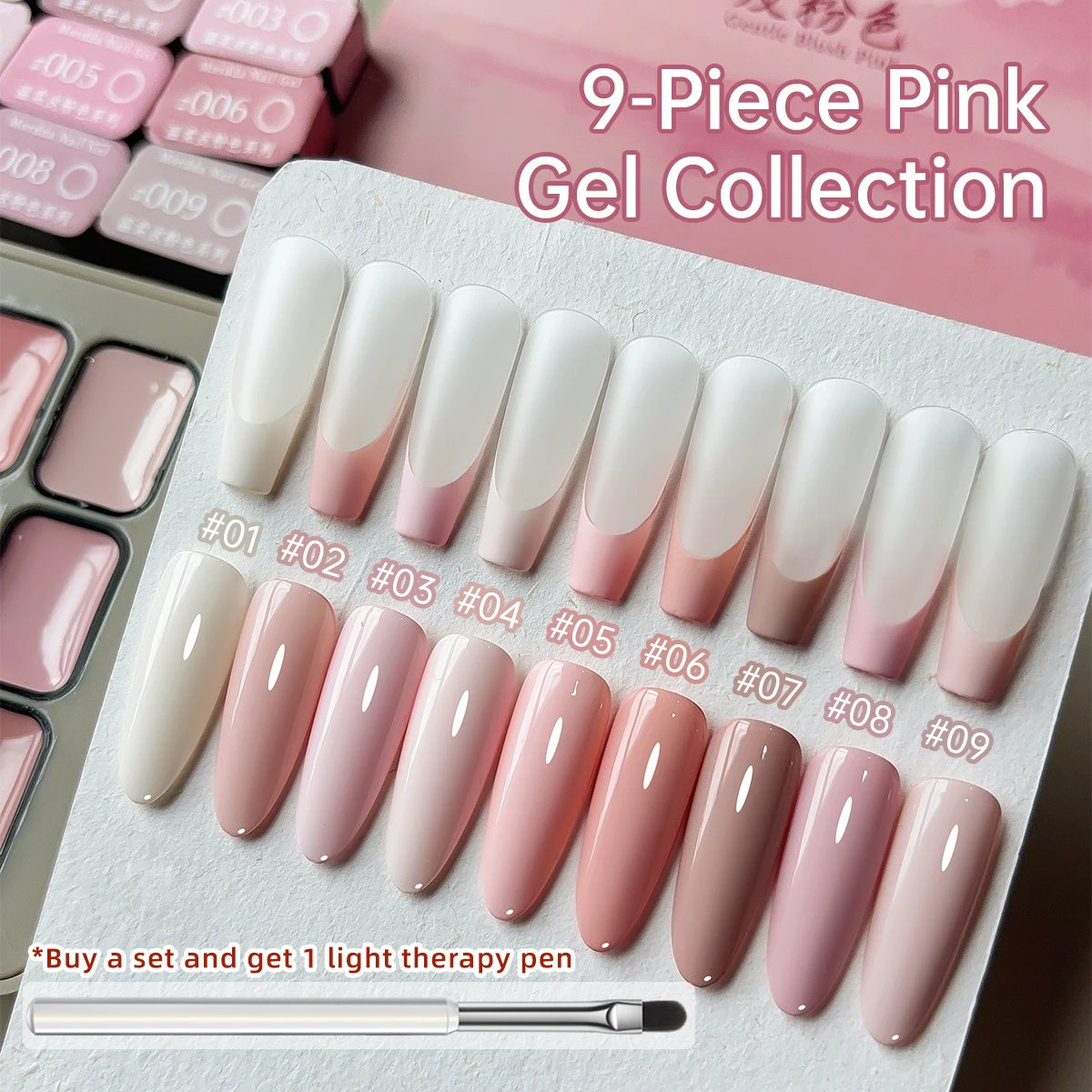Vibrant Pink Patting Glue: High-Saturation Semi-Solid Nail Polish