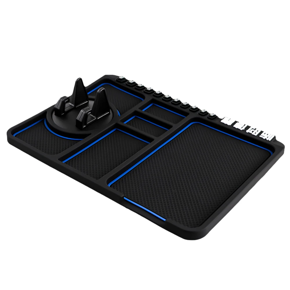 Car Dashboard Car Anti-Slip Mat Multifunctional Storage Mat Sticky Anti-Skid Bracket for Navigation Interior Accessories