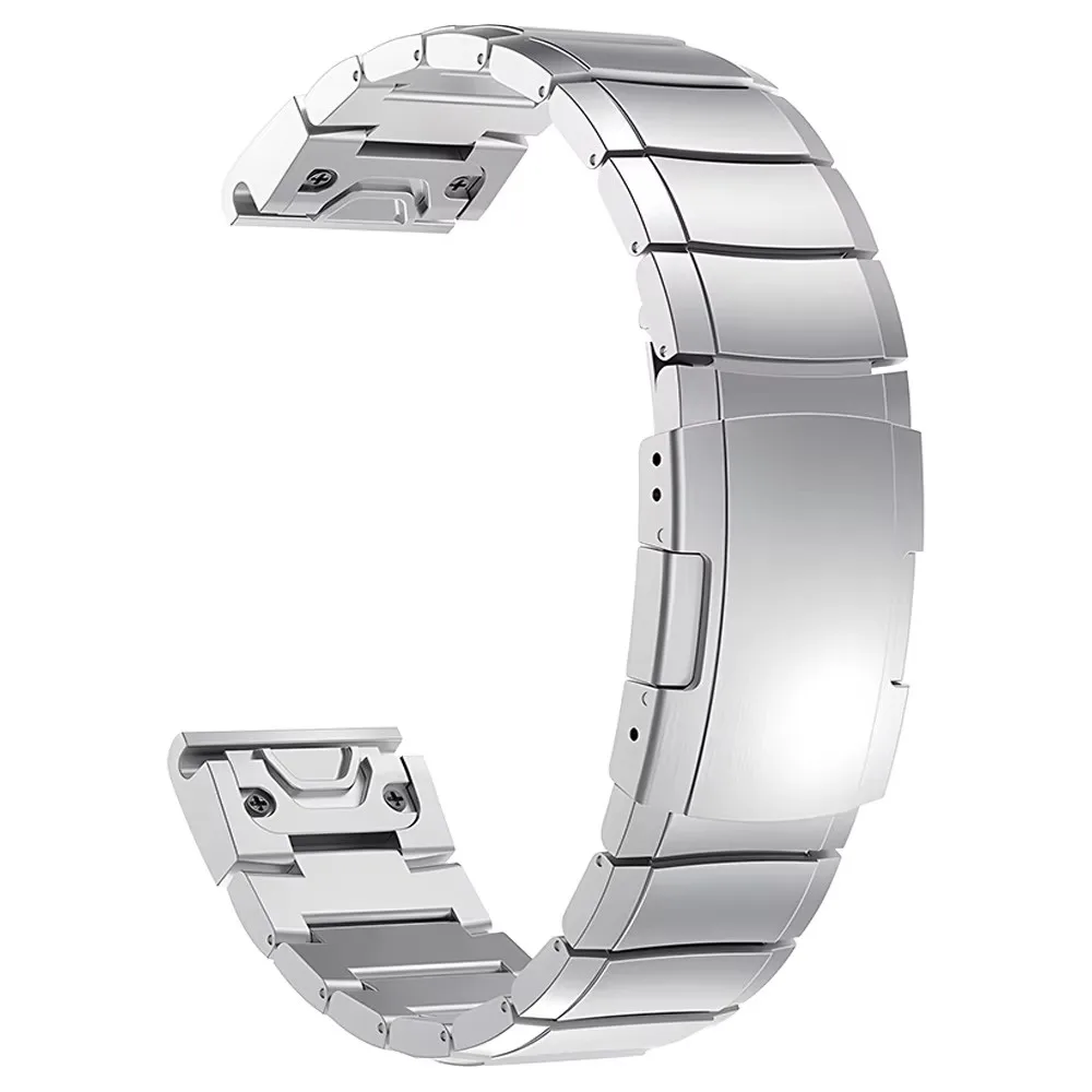 Premium Titanium Watch Strap - QuickFit 26mm/22mm  - Metal Smartwatch Band