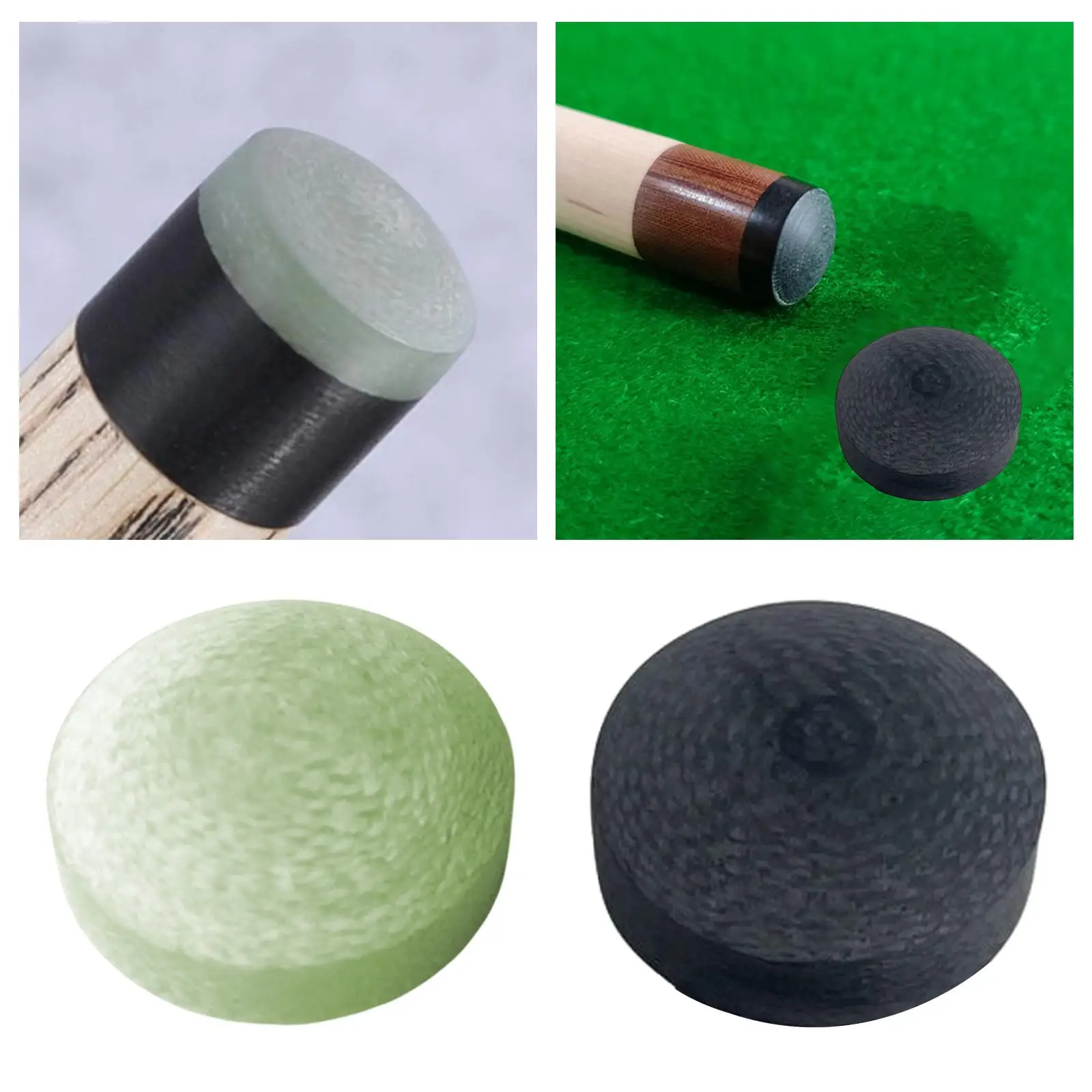 Billiard Cue Tip 1PC Pool Strong Hardness Stick Tip Replacement Break/Jump Tip Glue on Repair 14mm Head for Billiard Snooker Pool Cue Accessory