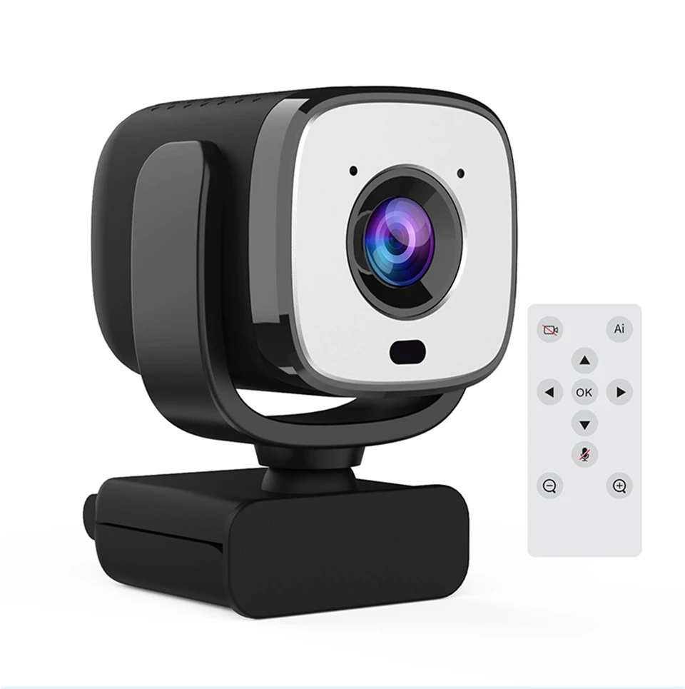 3840P, 30FPS, Câmera Web, microfone, controle remoto, YouTube, Living Stream