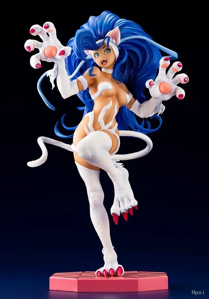 Figura de anime Darkstalkers Morrigan Aensland, figura de acción de Lilith, estatua de PVC, niña Felicia, juguete modelo de Halloween, colección