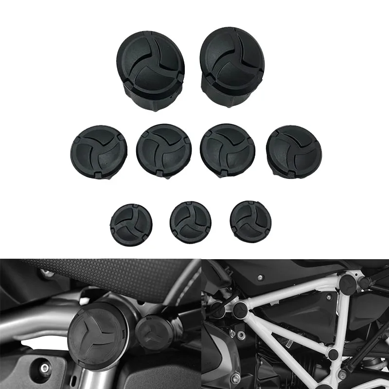 

9 шт., колпачки с отверстиями для рамы BMW R1200GS LC R 1200 GS LC Adventure R1250GS R 1250 GS Adventure 2014-2022 2021, 4 цвета