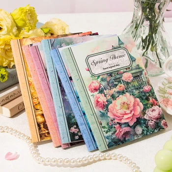 Vintage Flowers Scrapbooking Paper Set 1
