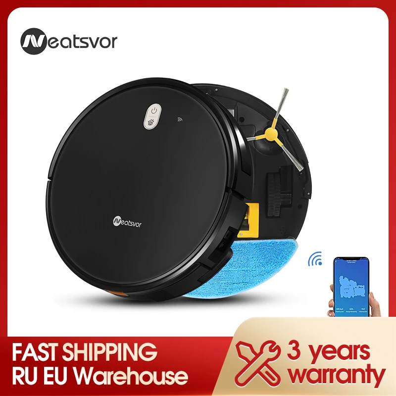 Neatsvor X520 Robot Vacuum Cleaner 6000pa 5200 Mah Regular Automatic