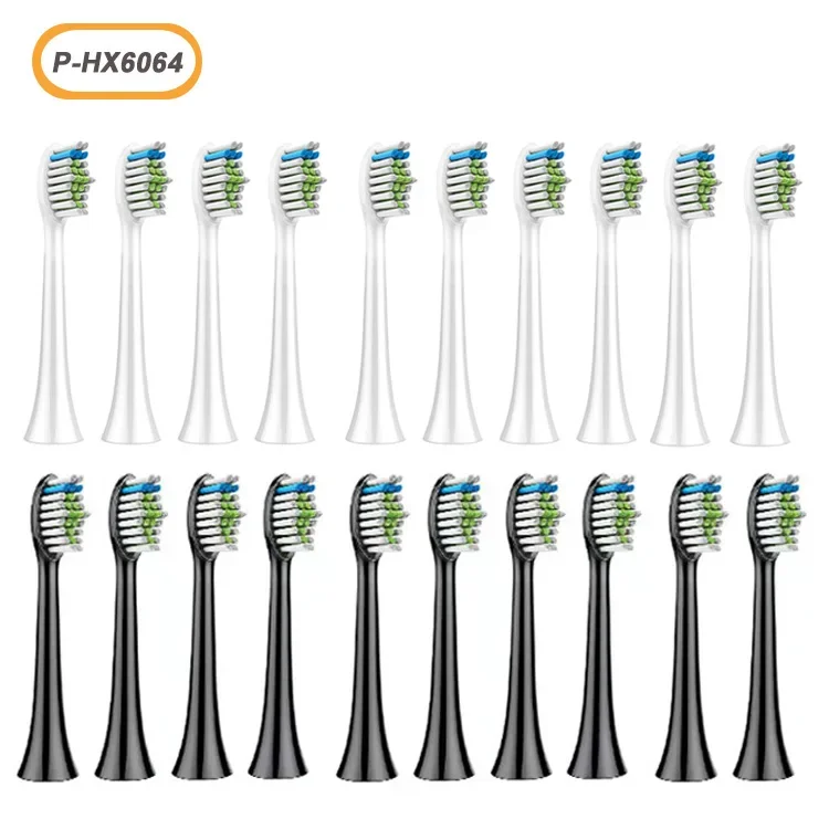 Ph 소닉케어 칫솔 교체 헤드, 전기 다이아몬드 클린 칫솔, HX6064, hx9044 9024 6054 6024, 8 개, 20 개