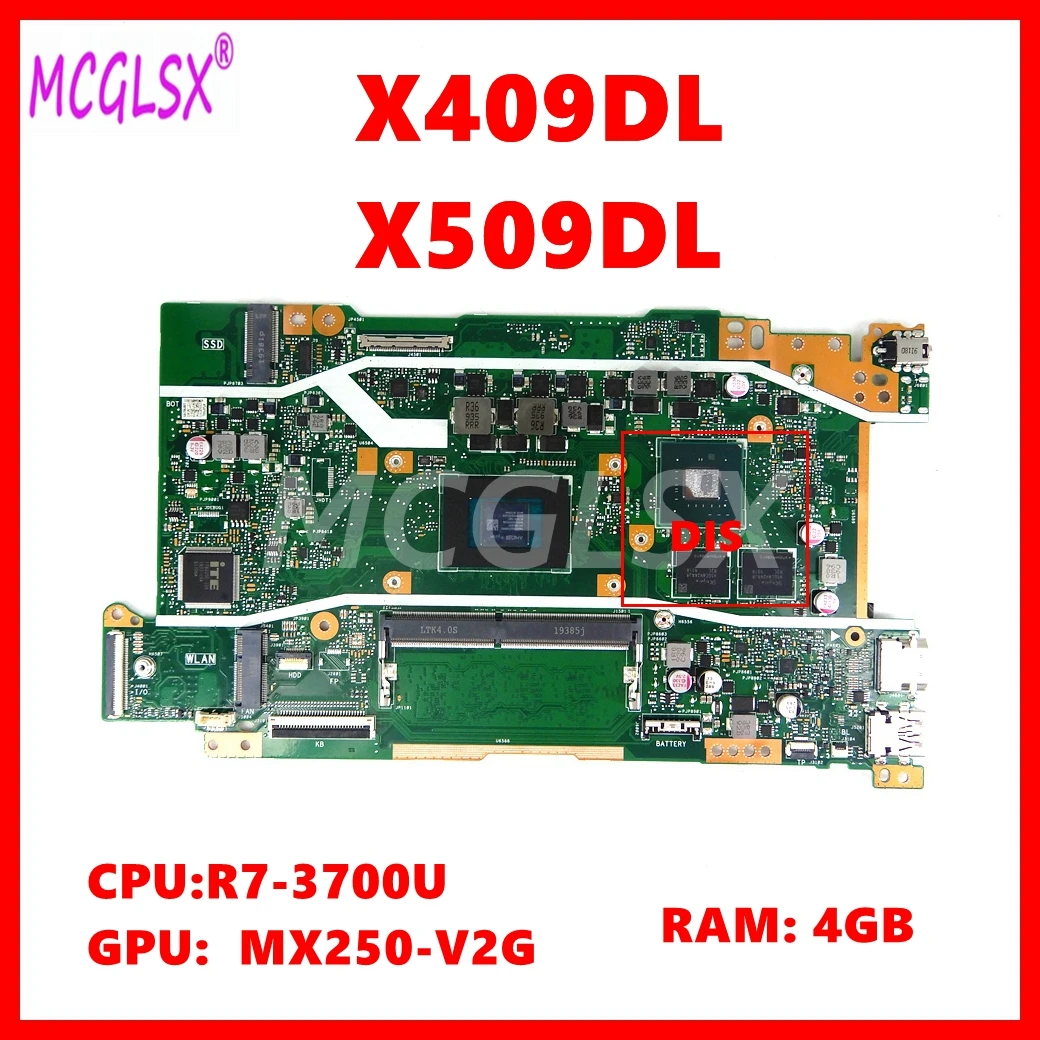 

Материнская плата X409DL для ноутбука ASUS X409DA X409DJ X409DL X509DA X509DL X509DJ M590DA