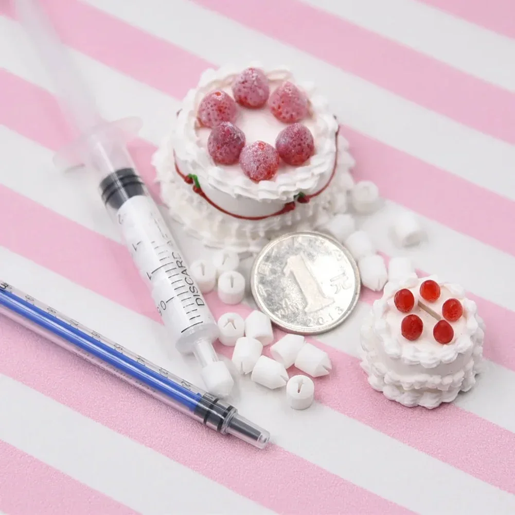 Polymer Clay Tools 6pcs Press Mini Nozzle Set Cake Decorating Cream Clay Dessert Food Toy DIY Intricate Designs Flowers Pottery Decorating
