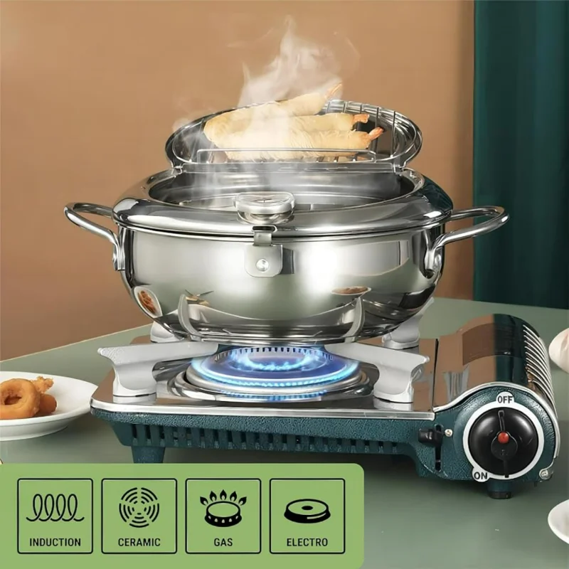 oked, crispy fried foods every time. Ideal for home cooks and professional chefs alike, this durable sleek deep fryer is a m