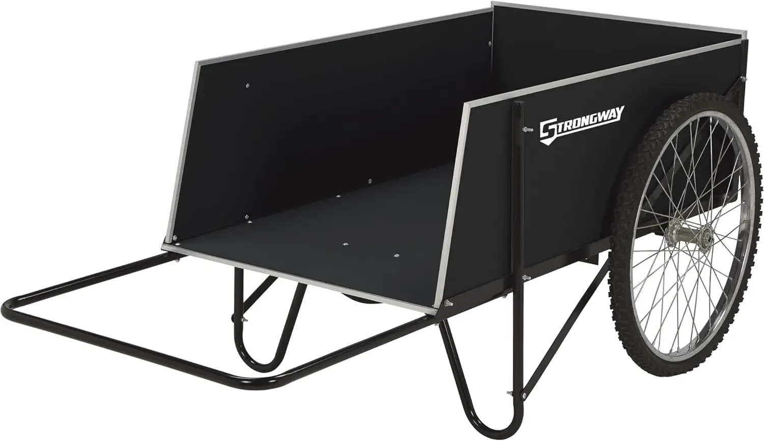Strongway Garden Cart-400-lb. Capacity, 14 Cu. Ft. 48in.L x 29in.W