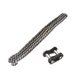Heavy - Duty 25H Chain with Extra Buckle and Master Link for Small Engine Vehicles (25H 134 links)