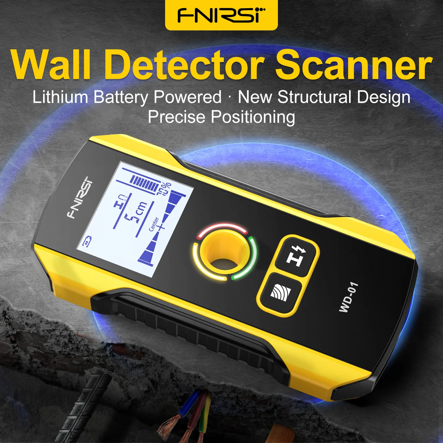 WS120 Multi-Scanner Stud Finder AC Wood Cable Wires Depth Tracker Plumbing  Underground Wall Scanner LCD Beep - AliExpress