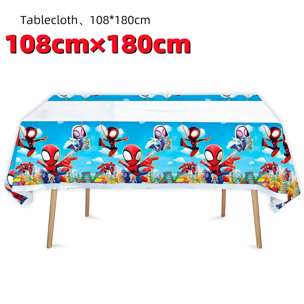 Set De Fête Spidey Et Ses Amis - Assiettes, Tasses, Nappe, Serviettes - Décoration Anniversaire Enfant