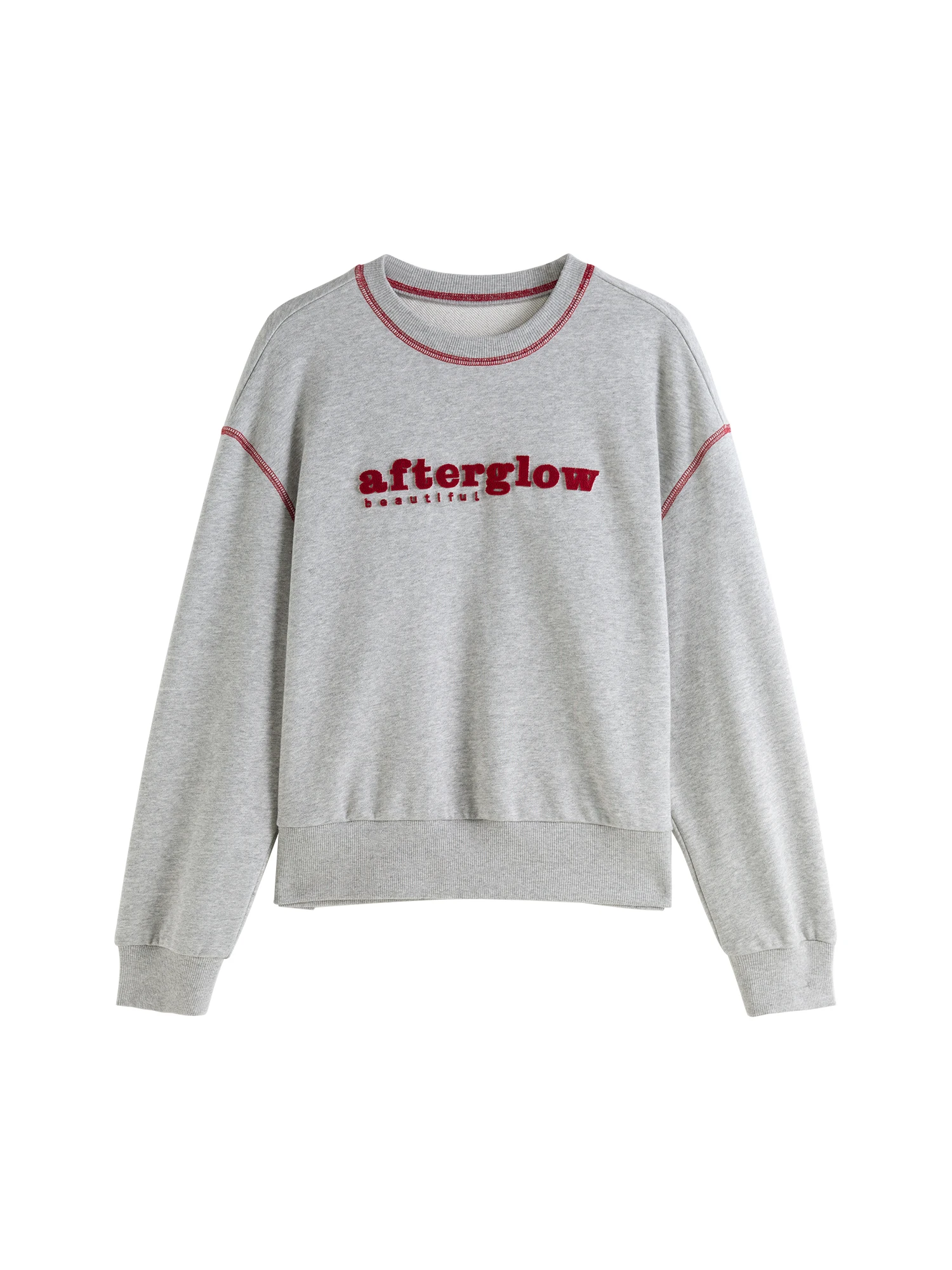 ZIQIAO Letter Embroidery Sweatshirt Casual Pants Set For Women 2024 Autumn Winter New Design Warm Sweatshirt Pants 24ZQ94197 4