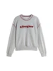 ZIQIAO Letter Embroidery Sweatshirt Casual Pants Set For Women 2024 Autumn Winter New Design Warm Sweatshirt Pants 24ZQ94197 4