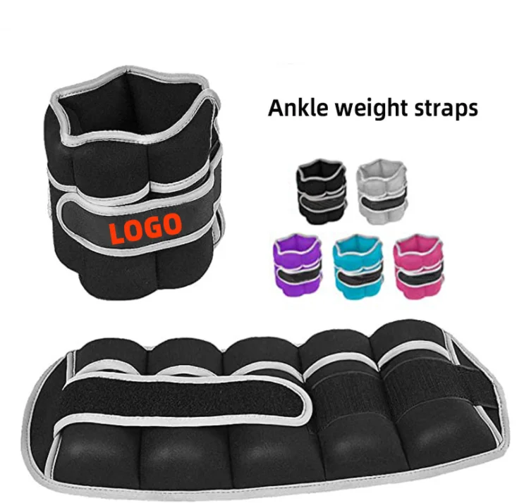 LongGlory Adjustable Small Wrist Leg Arm Hand Cuff Fitness Iron Sand Bag With Reflective Strap Ankle Weights