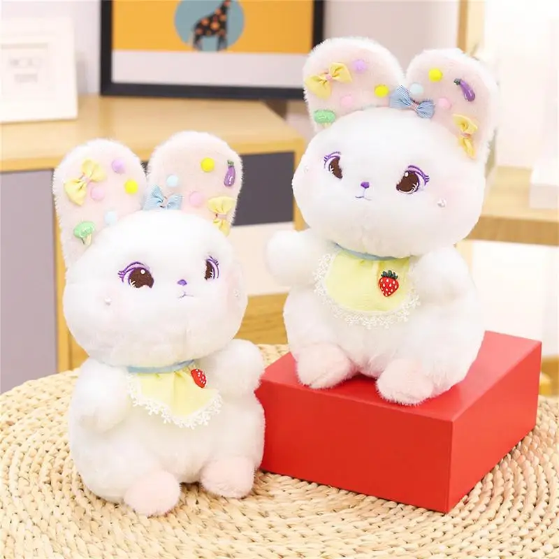 

Rabbit Plush Toy Rabbit Doll Soft Plush Toys Cute Bunny Plushie Room Decor Stuffed Animals Plush Rabbit Bunny Plushie 10.6/17.7