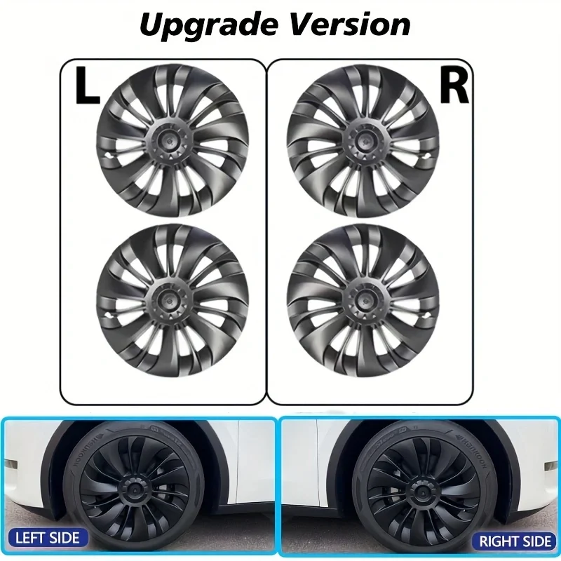 4PCSHubCapPerformanceReplacementWheelCap19InchAutomobileHubcapFullRimCover