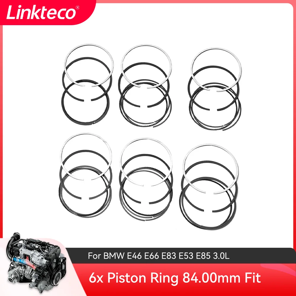 

Demier 6x Piston Ring 08320N0 84.00mm Fit For BMW E46 E66 E83 E53 E85 3.0L